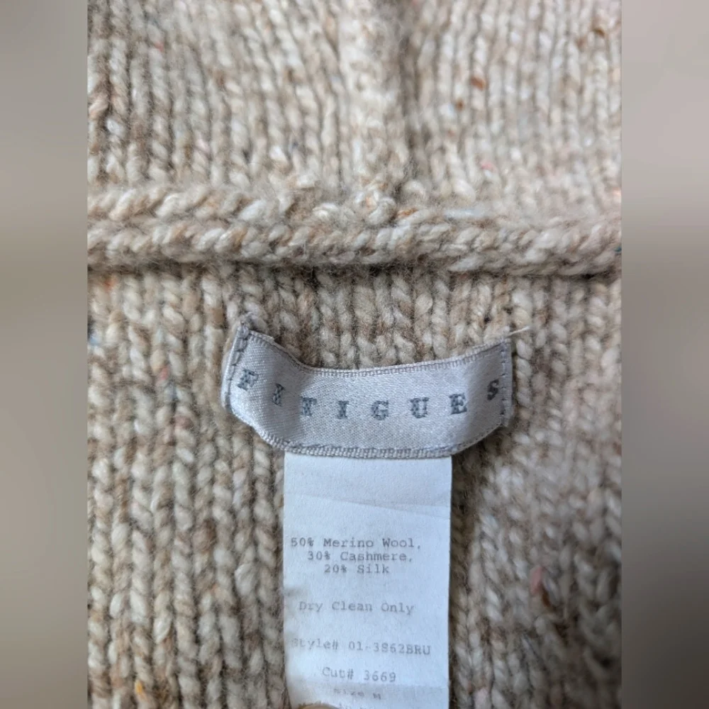 Vintage Fitigues Cashmere Silk Wool Cardigan Duster | M - Picture 7 of 7